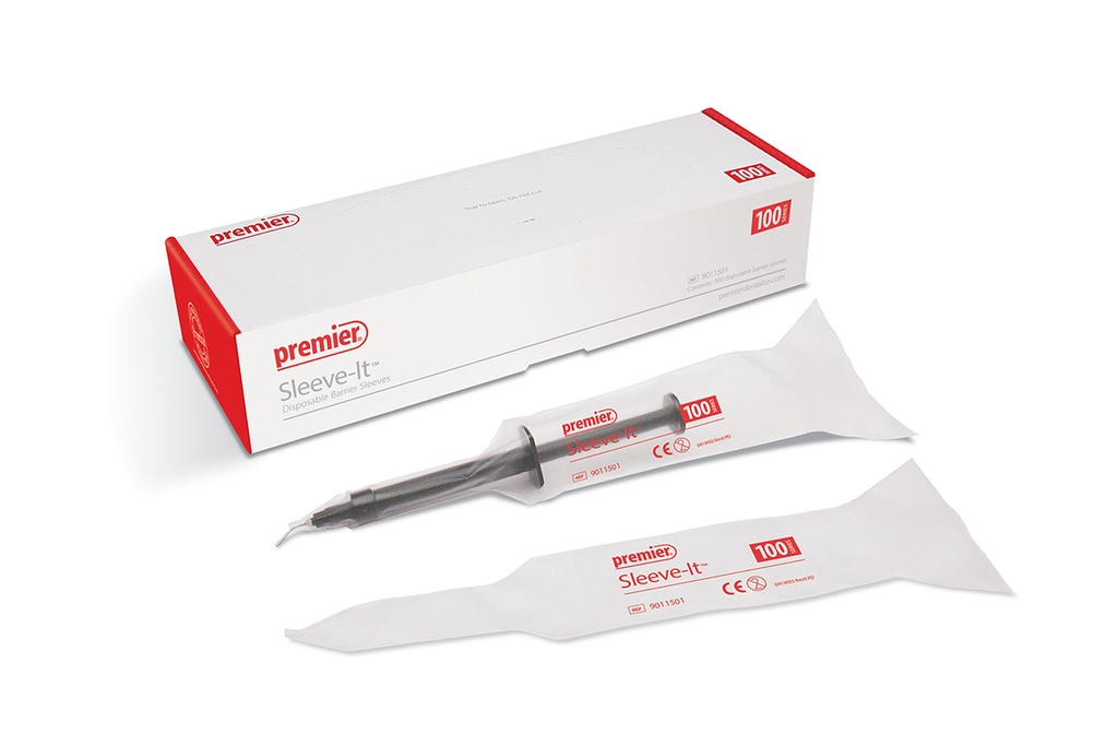 Premier Dental Sleeve-It 100-Series Disposable Barrier Sleeves (Fits 0.7 - 3.0ml Syringes) - PACK OF 300 PIECES