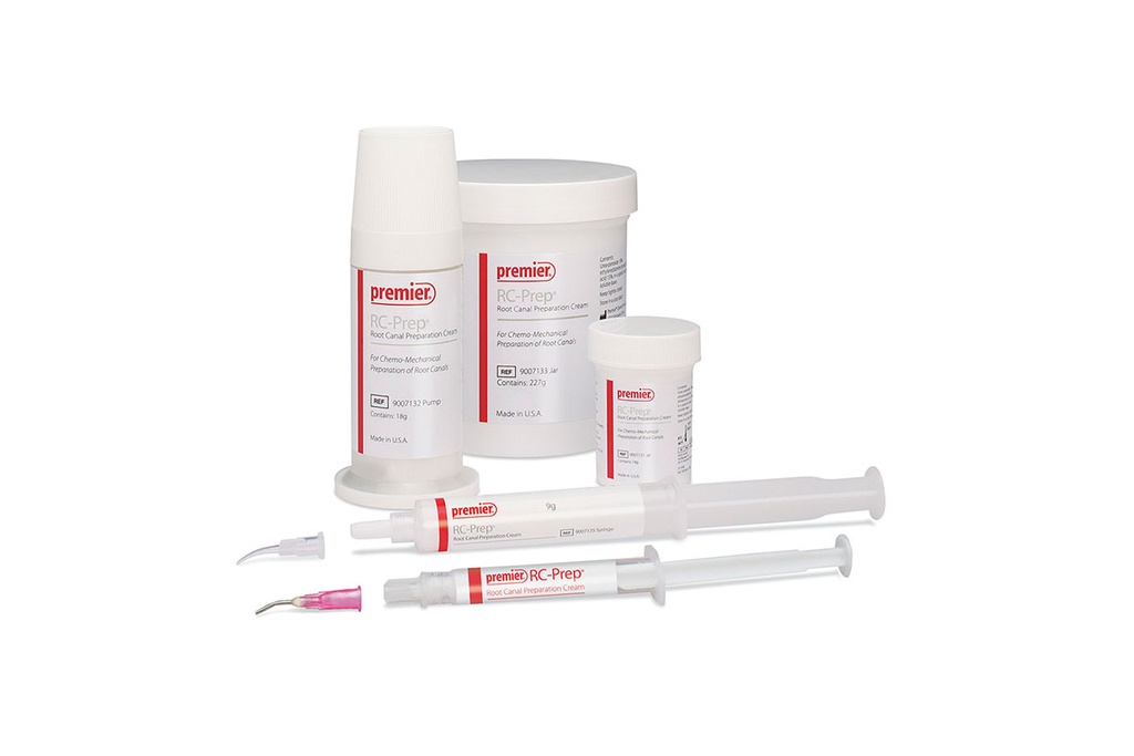 Premier Dental RC-Prep Root Canal Prep Cream (SYRINGE KIT) - PACK OF 5 (3CC) SYRINGES & x50 TIPS