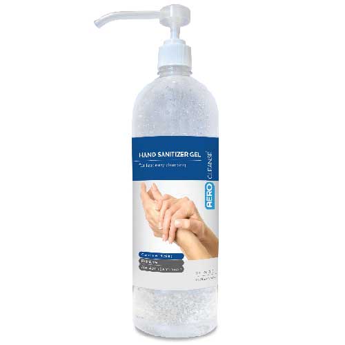 AeroCleanse Hand Sanitizer Gel (Low Odor 70%) - 1 LITRE