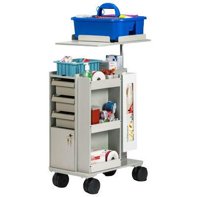 ClintonSlimline Store & Go Phelbotomy Cart