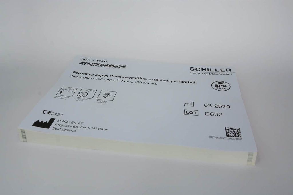 Schiller ECG Thermal Chart Paper (AT2/AT2+), 1 PACK