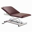 Clinton 84200-40 UNSHROUDED Extra Wide Bariatric Power Table with Adjustable Backrest + Adjustable Headrest & Paper/Cutter Combo