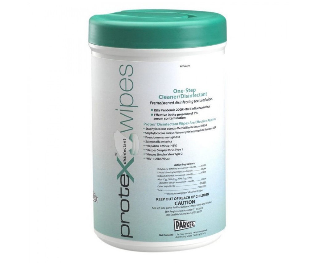 Parker Labs Protex Ultra Textured Wipes - 6 x 100 Pack