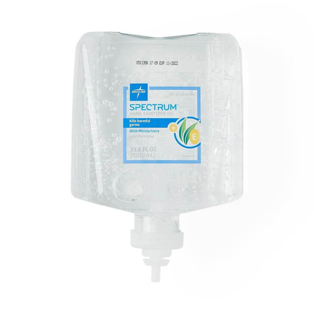 Medline Spectrum Hand Sanitizer Gel - 1000ml (Requires Dispenser)