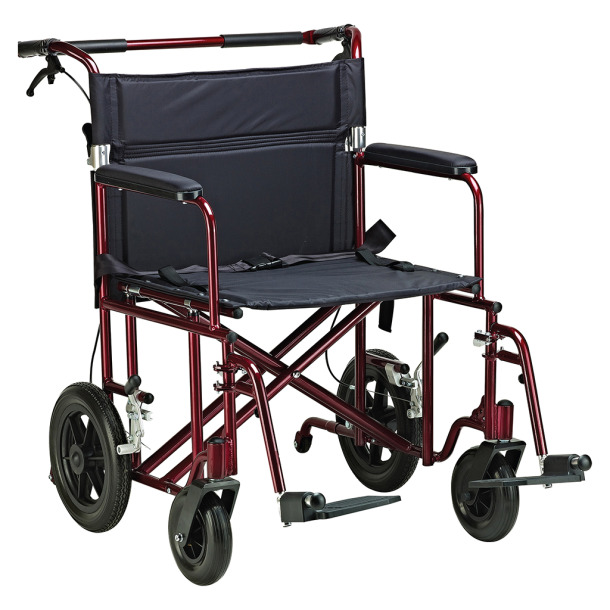 Drive 22" Bariatric Aluminum Transport Chair (RED)