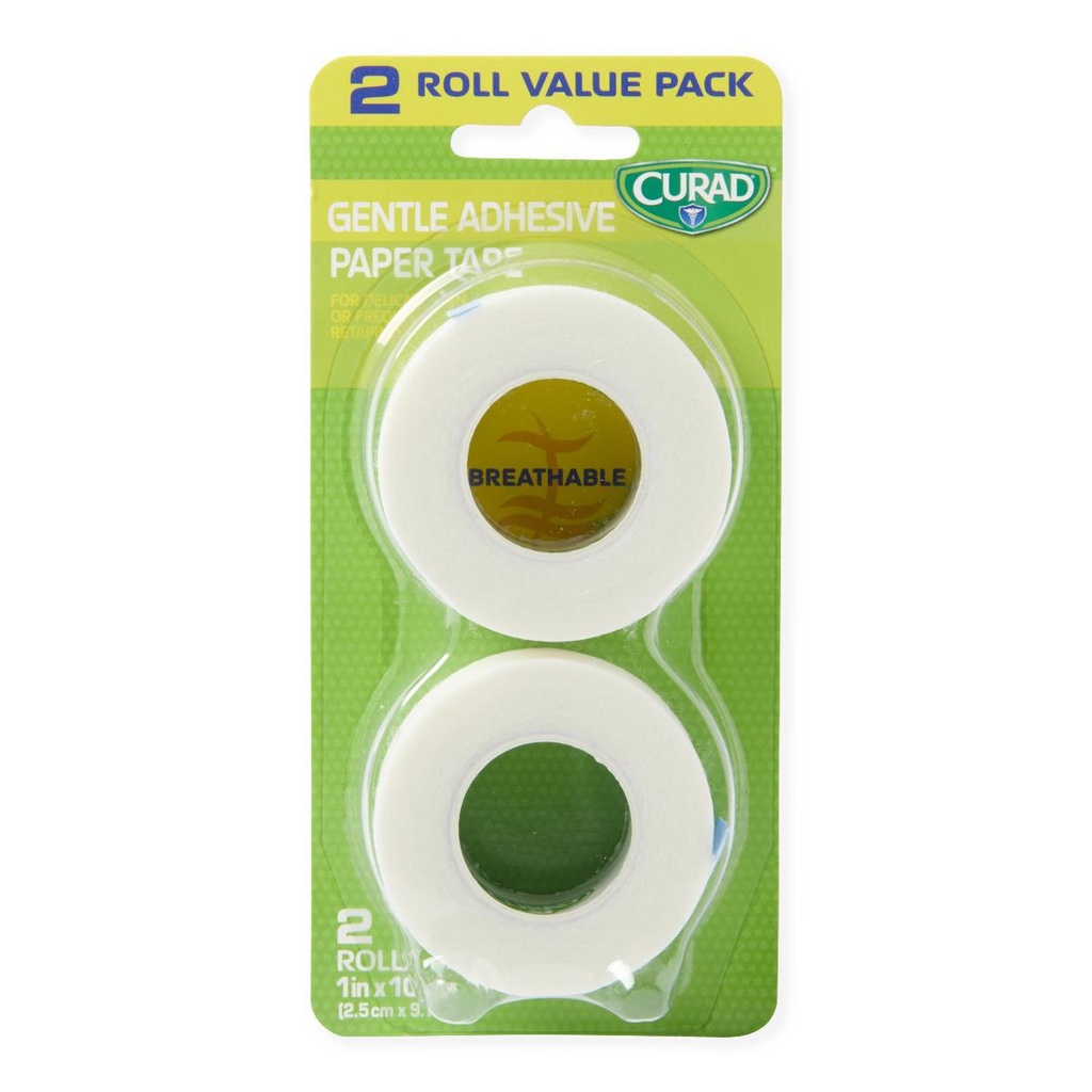 CURAD Sensitive Paper Adhesive Tape 1", 2-pack