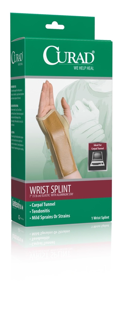 SPLINT, WRIST, ELASTIC, 7IN, RETAIL, LEFT, MD