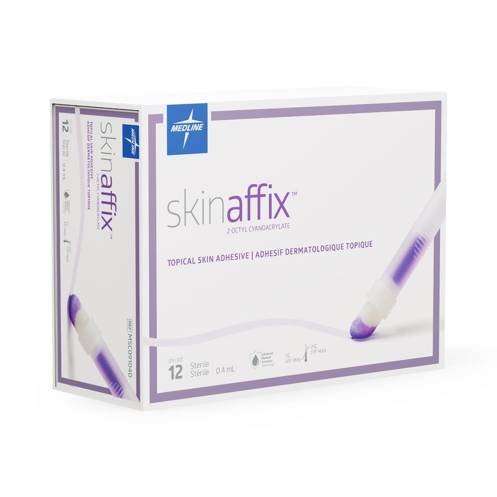 SKIN AFFIX SURG ADHESIVE 12/BOX .4ML