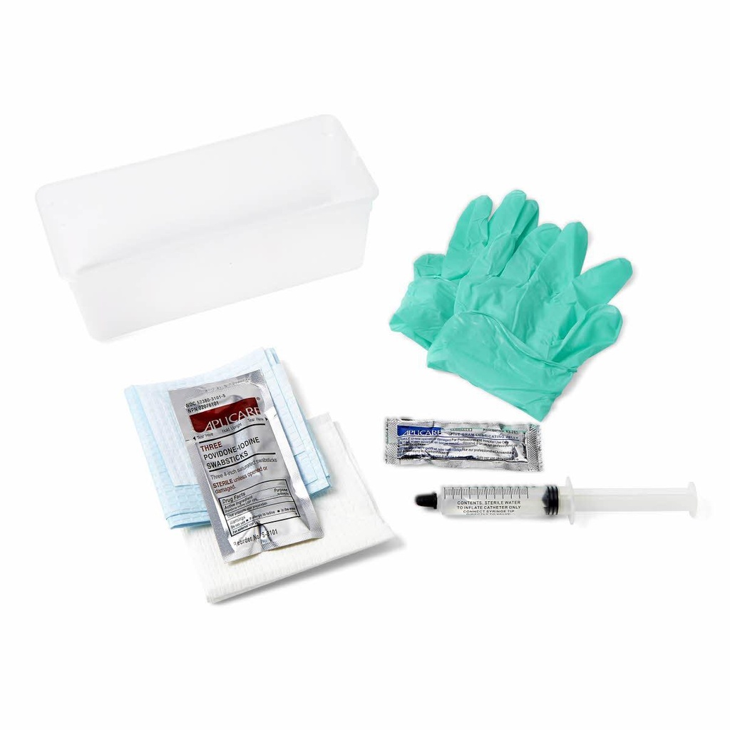 Medline Foley Catheter Insertion Trays (10ML Syringe/PVP & Gloves in CSR Wrapped Tray)