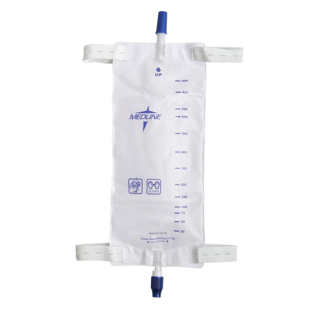 BAG, LEG, TWIST-VALVE, STRAPS, LARGE 900mL