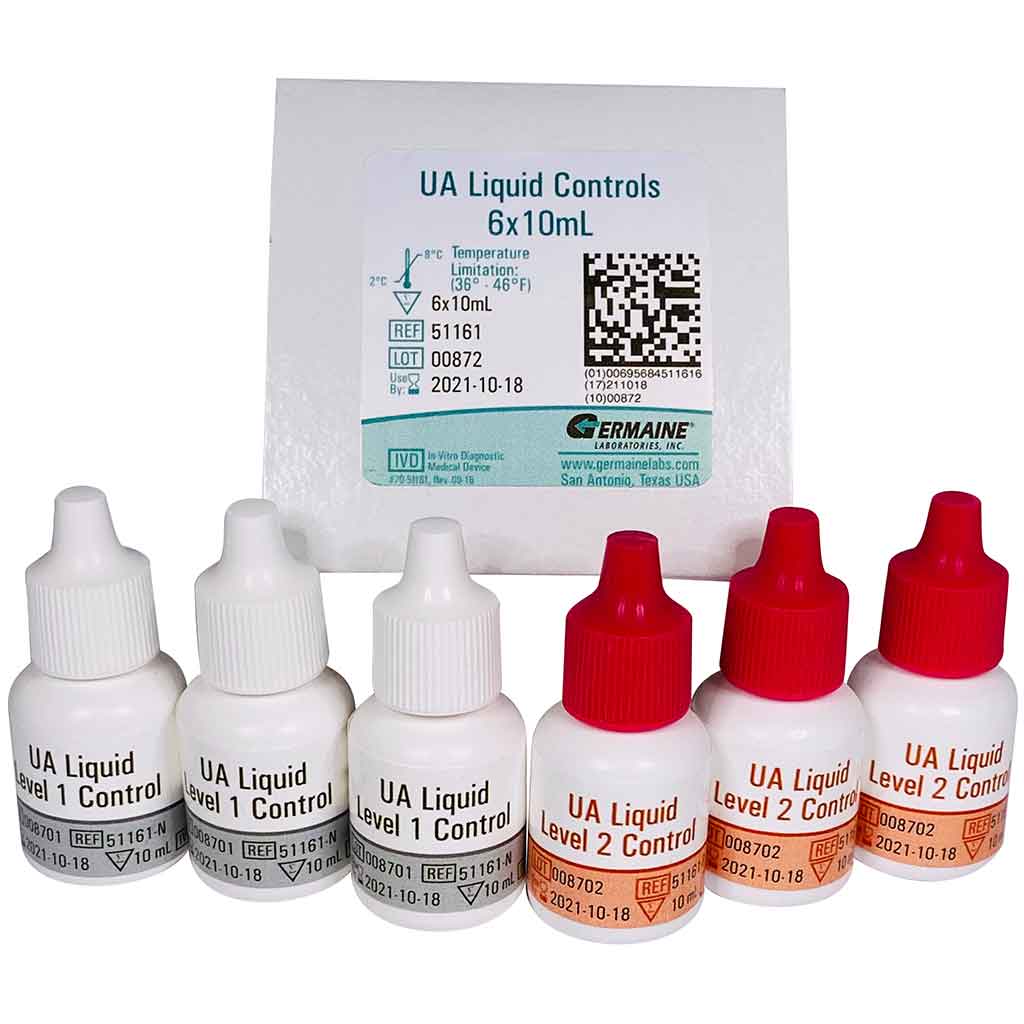 Germaine Laboratories 2° to 8°C 6 x 10mL 51161 Negative control (3 x 10mL), Positive Control (3 x 10mL)