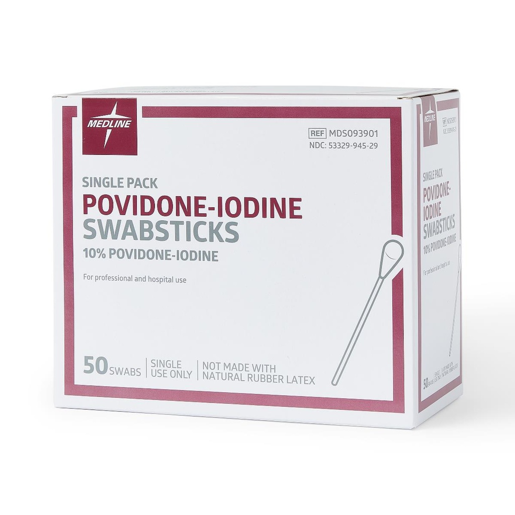 Medline Povidone-Iodine PVP Swabsticks