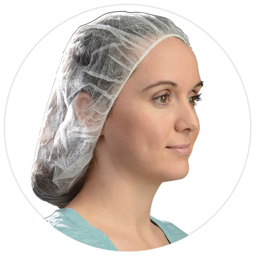 Ambitex Polypropylene Hair Nets (WHITE)