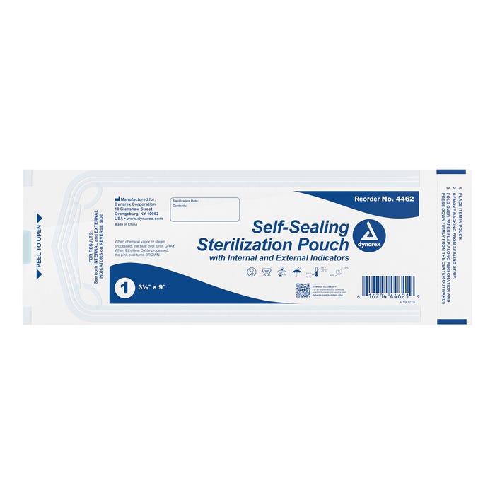 Dynarex Sterilization Pouches 3.5" X 9"