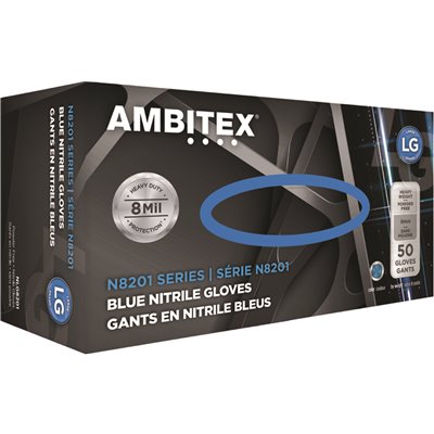 Ambitex Blue Nitrile 8 mil [LARGE]