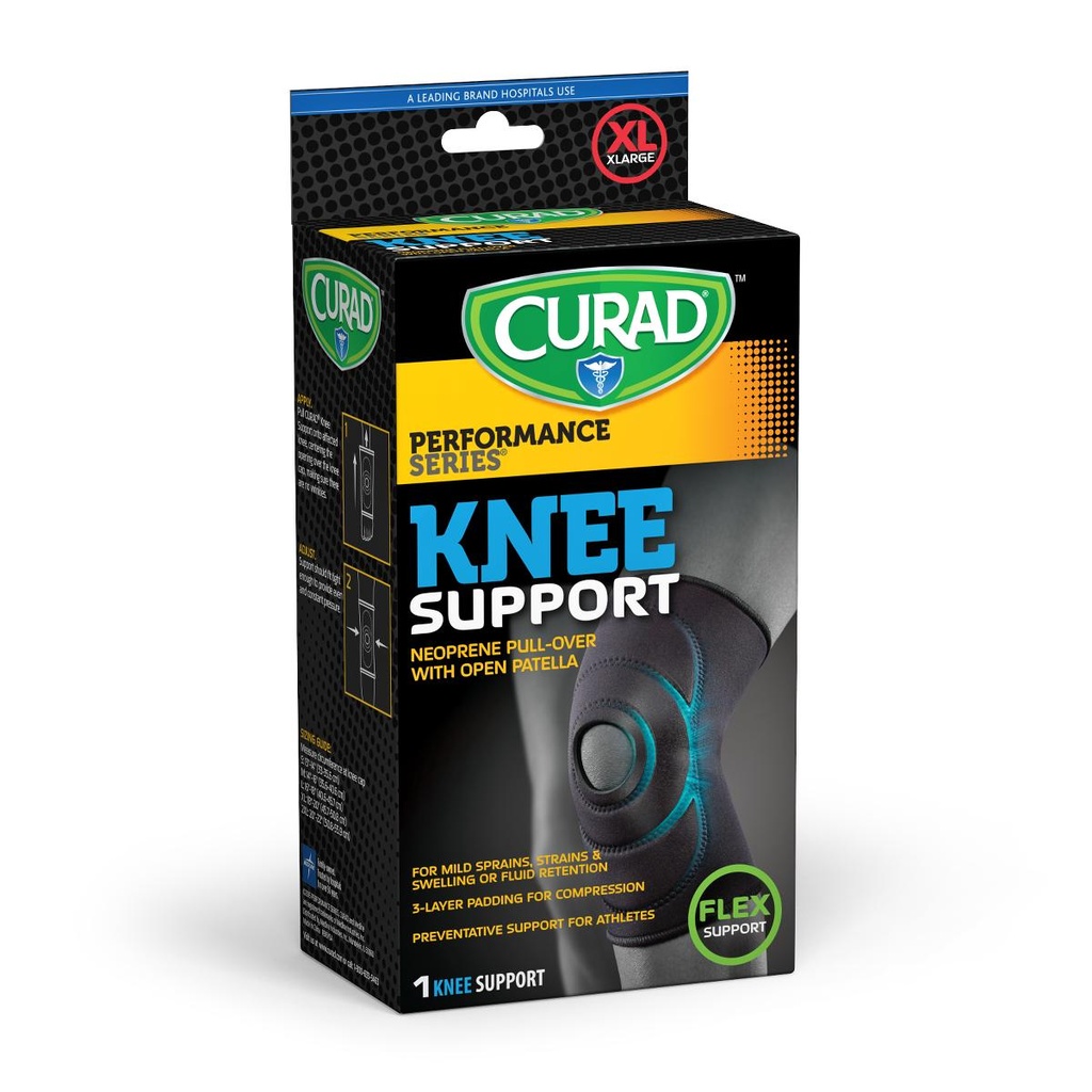 CURAD Open-Patella Knee Support, Size XL