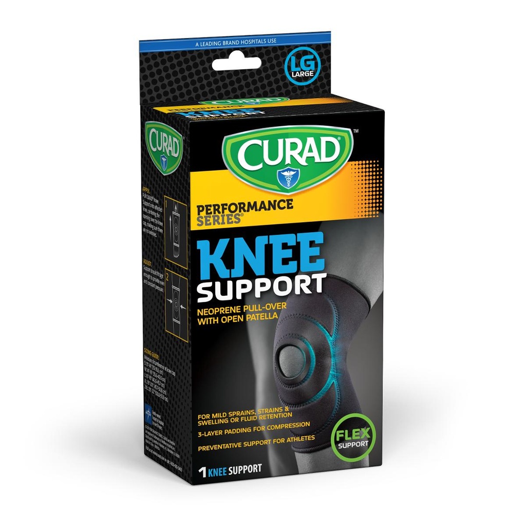 CURAD Open-Patella Knee Support, Size L