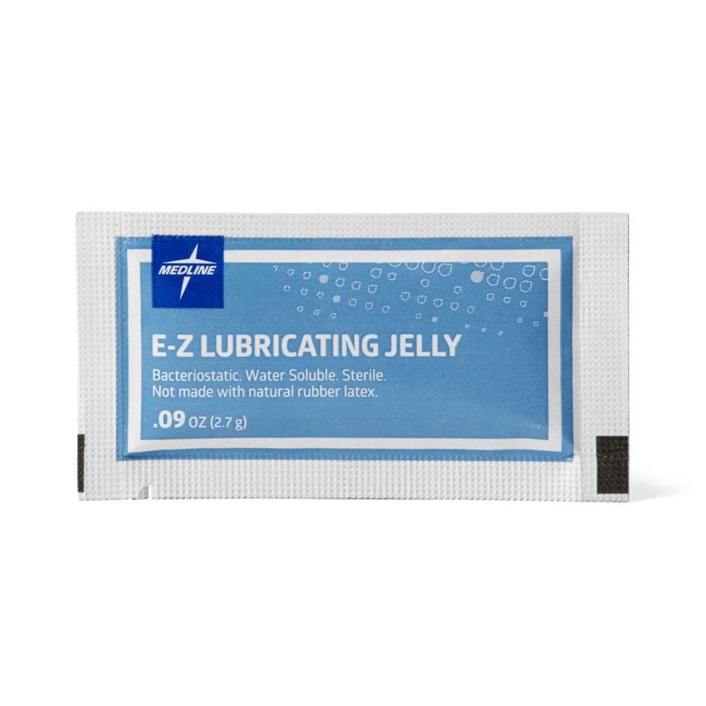 Medline Sterile Lubricating Jelly in Foil Pack, 2.7 g, 144/Box