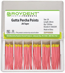 GUTTA PERCHA .06 TAPER #15, 120 / Box