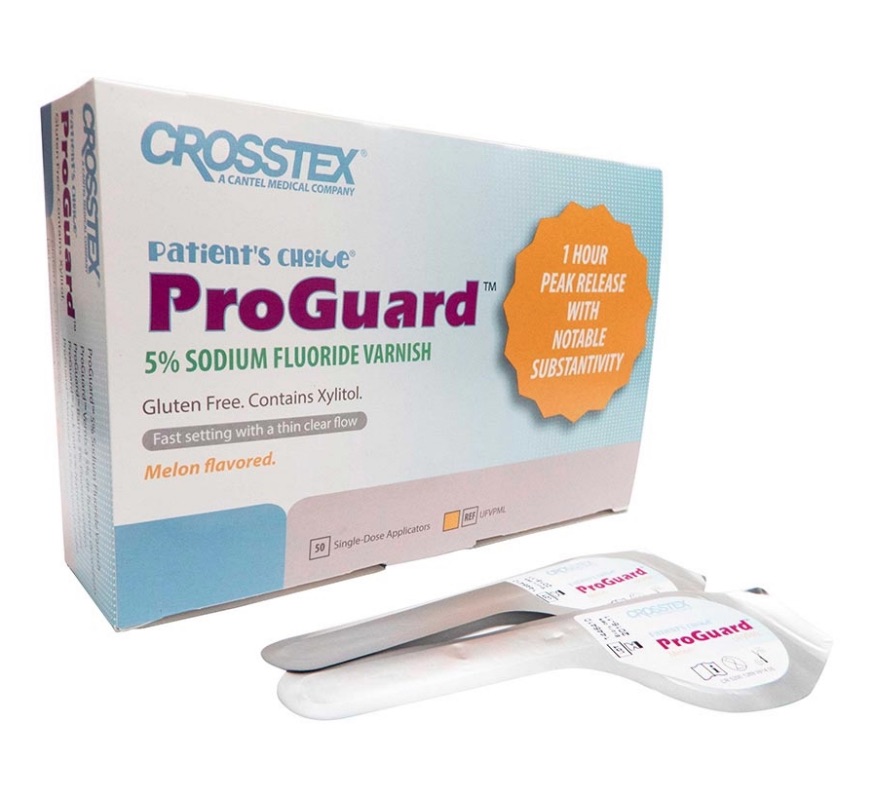 Crosstex ProGuard 5% Sodium Fluoride Varnish, MELON, 50 / Box