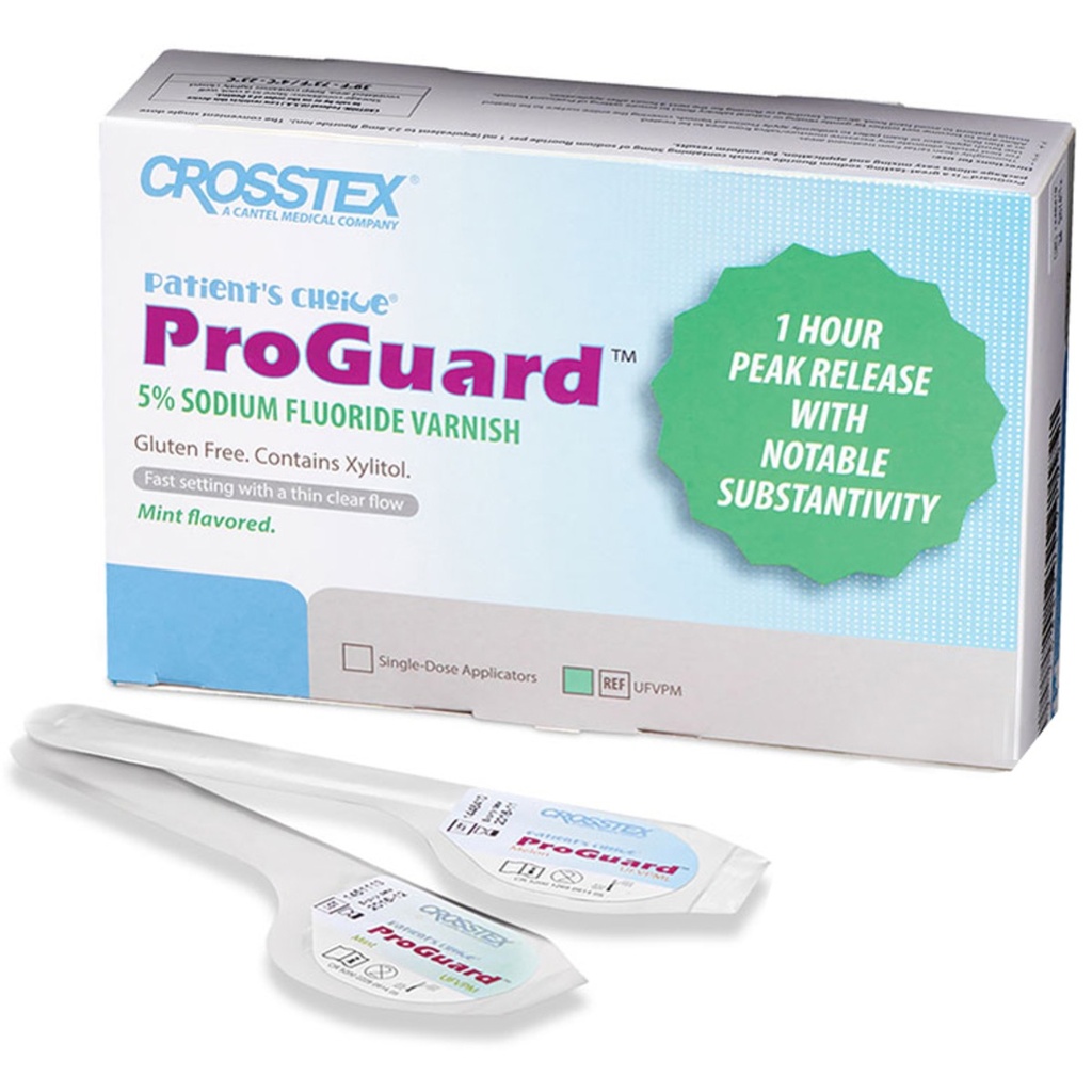 Crosstex ProGuard 5% Sodium Fluoride Varnish, MINT 50 / Box