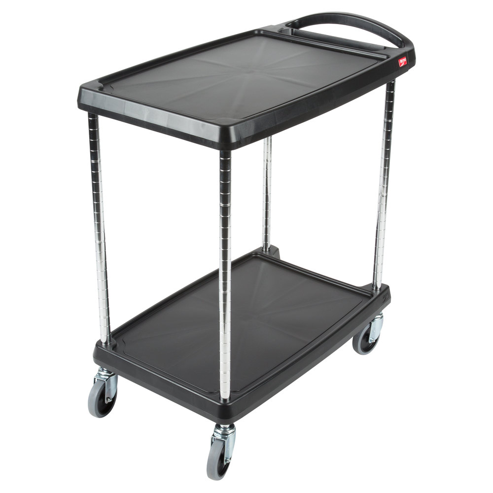 Metro MyCart 2-Shelf Utility Cart (16 x 27") - BLACK