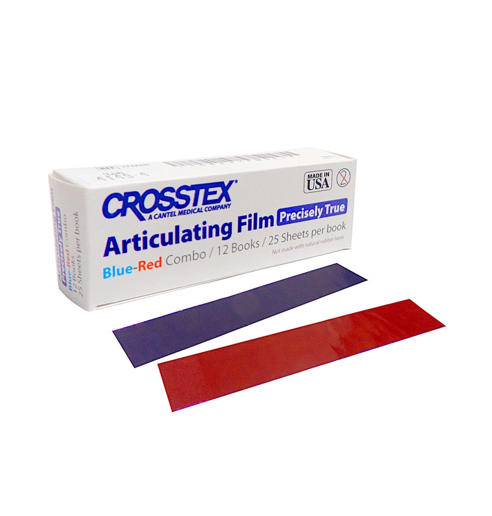 Crosstex Articulating Film Red / Blue Combo (Precisely True) 0.0005"