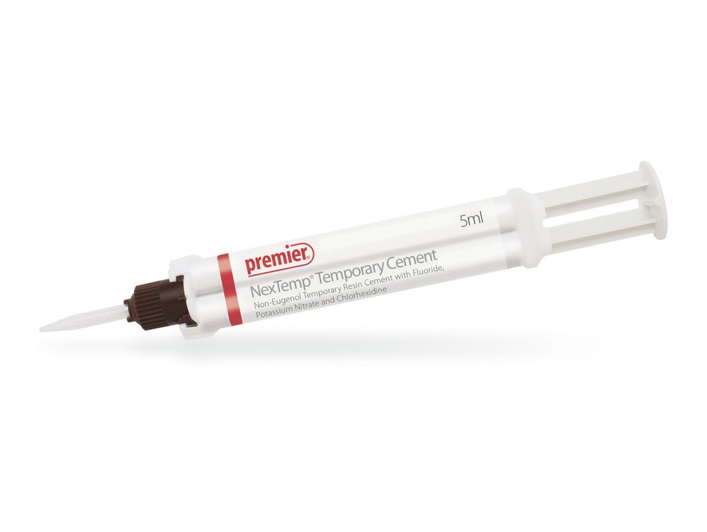 Premier Dental NexTemp Temporary Resin Cement BULK KIT (CLEAR) - PACK OF 4 (5ML) AUTOMIX SYRINGES