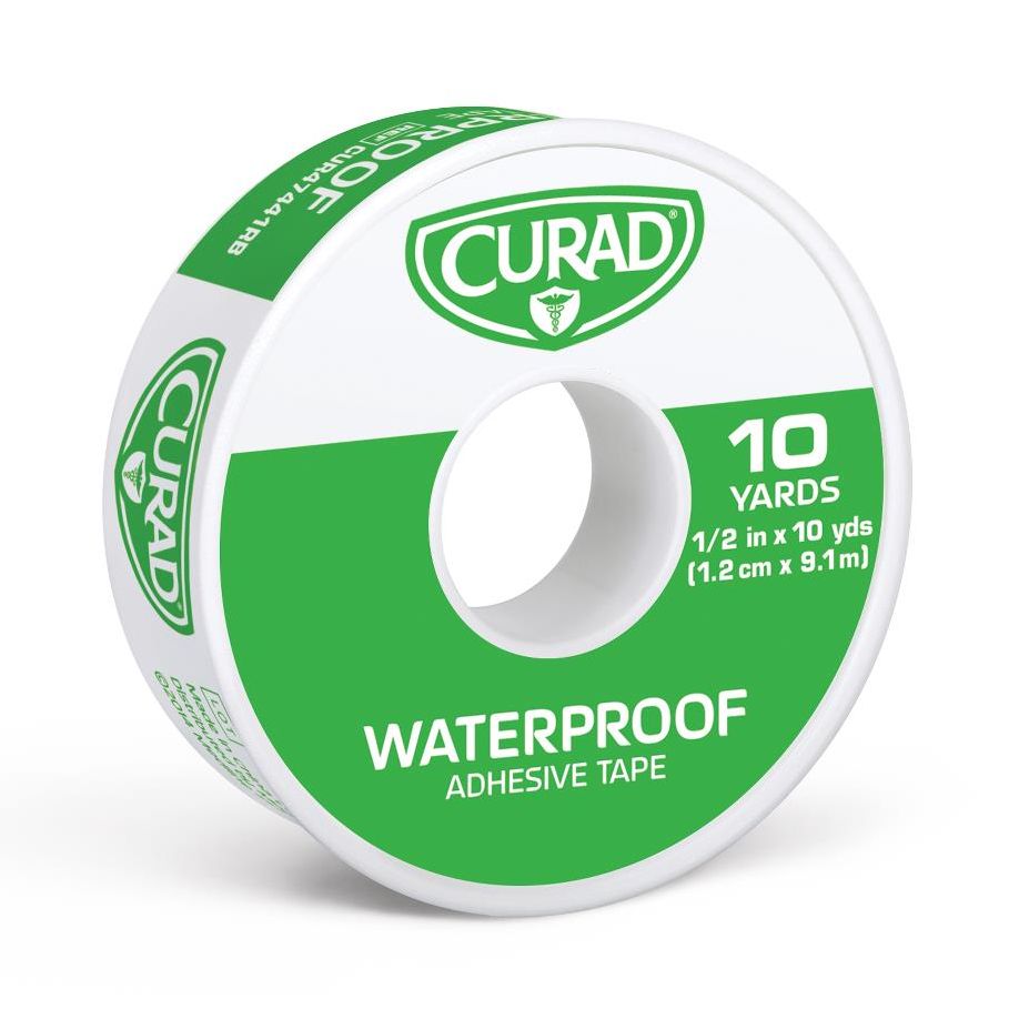 CURAD Waterproof Adhesive Tape, 1/2" x 10 yd