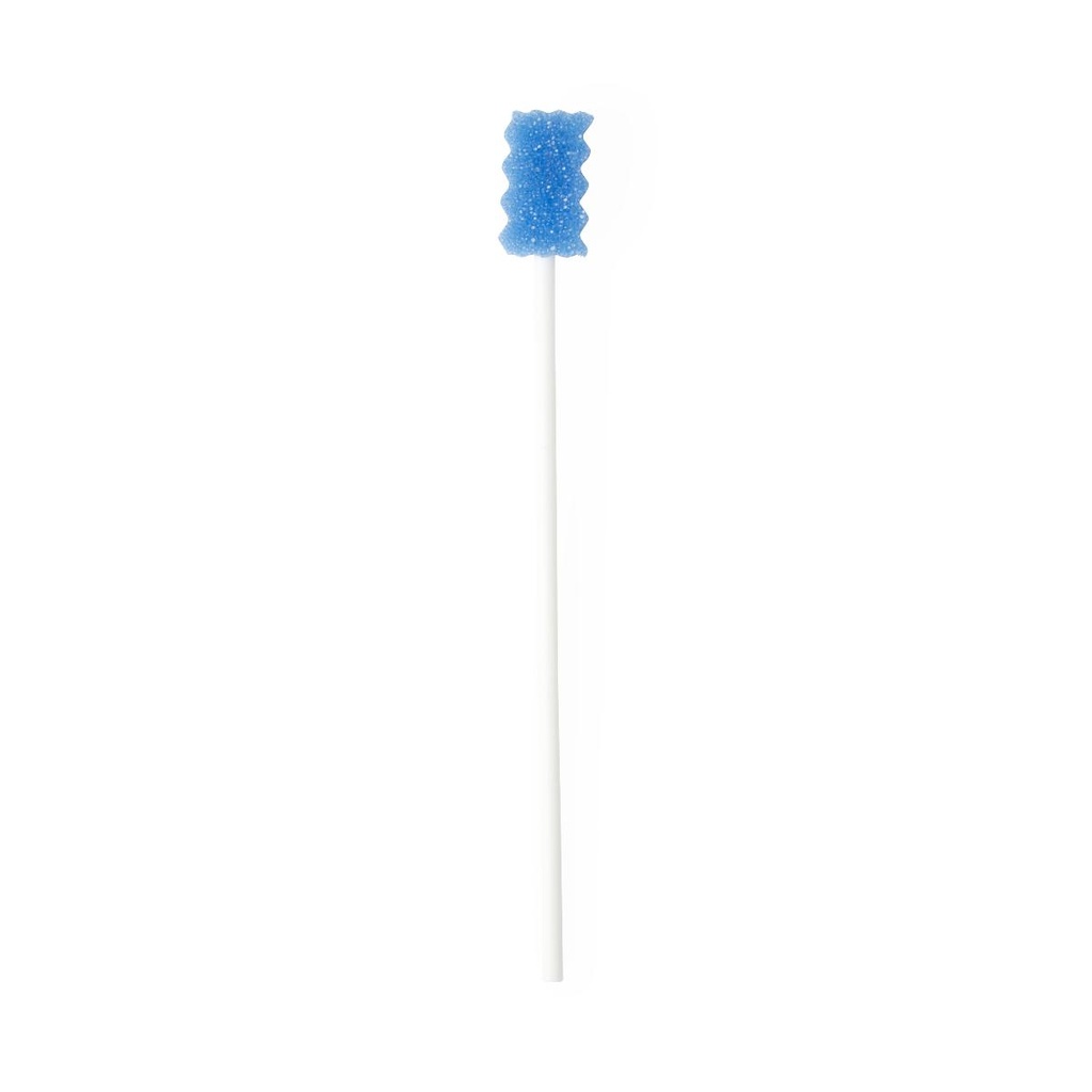 DenTips Untreated Oral Swabs, Blue, Bulk Packaged