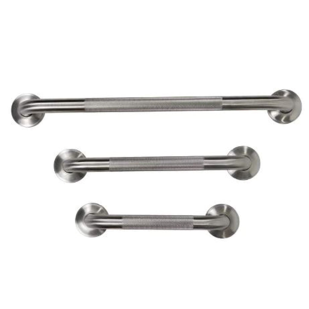 Stainless Steel Textured Metal Grab Bar 12"