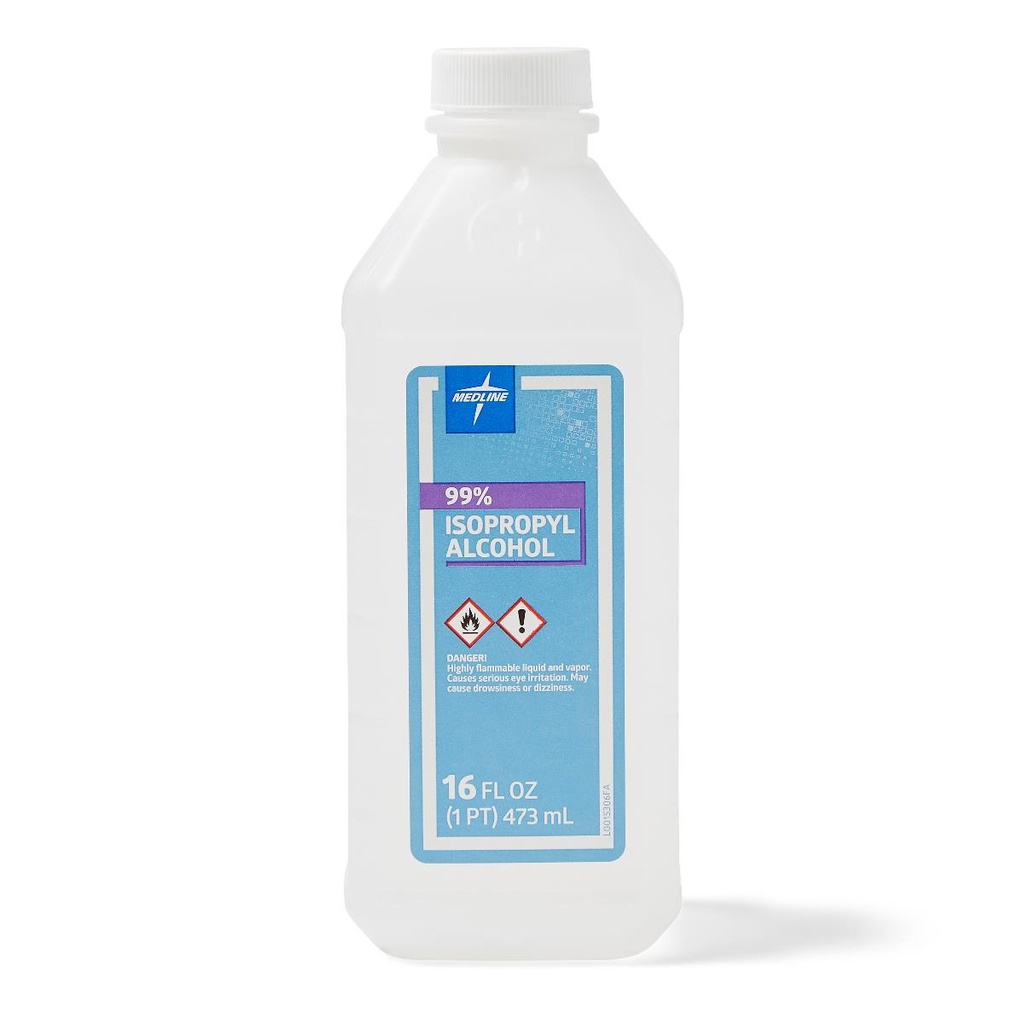 Medline 99% Alcohol, 16oz Bottle