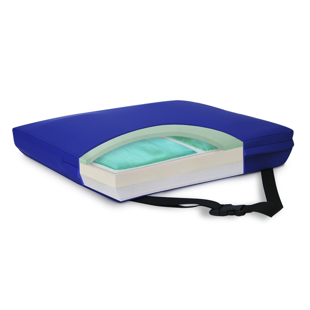 NYOrtho APEX CORE Wheelchair Cushion Cooling Gel-Foam 18" x 16" x 3"