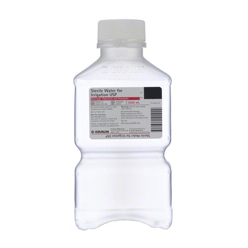 BBRAUN Sterile Water for Irrigation, 1000 mL