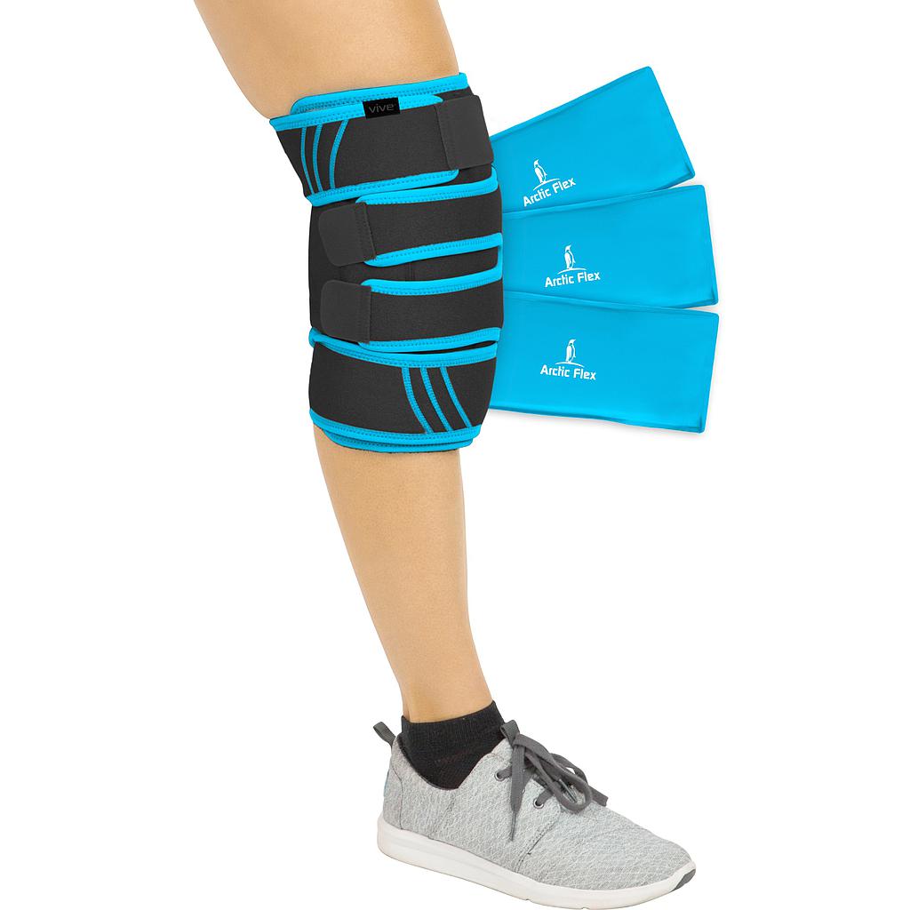 Vive Knee Ice Wrap (Black/Blue)