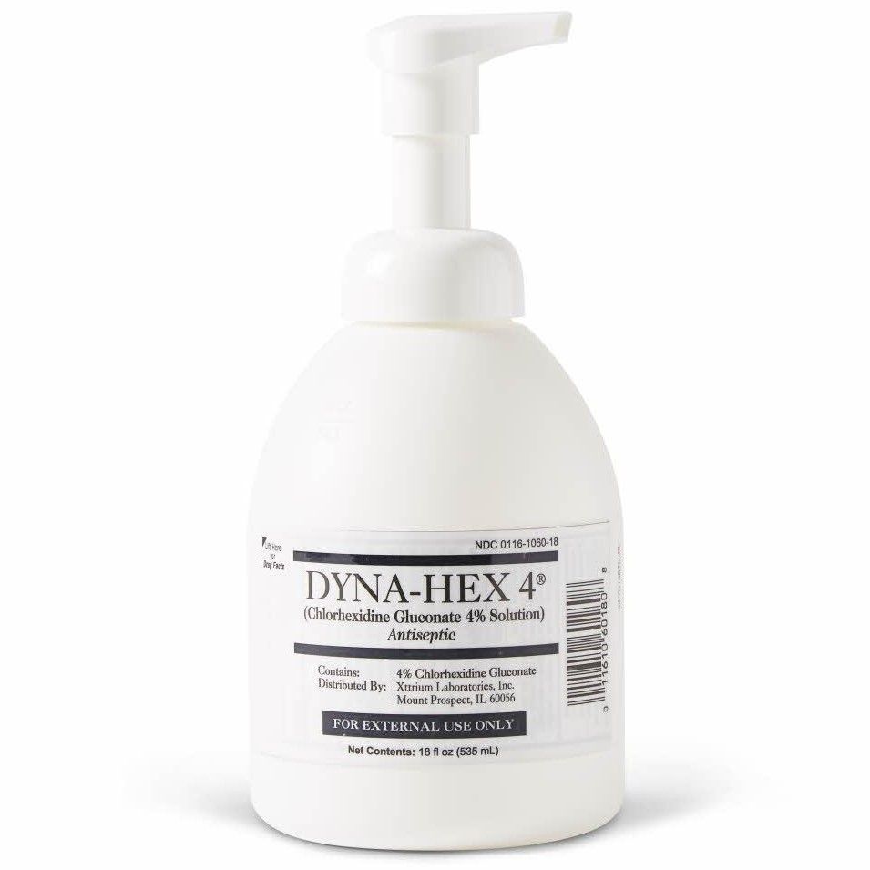 Dyna-Hex 4% chlorohexidine gluconate Foaming Wash, 18 oz