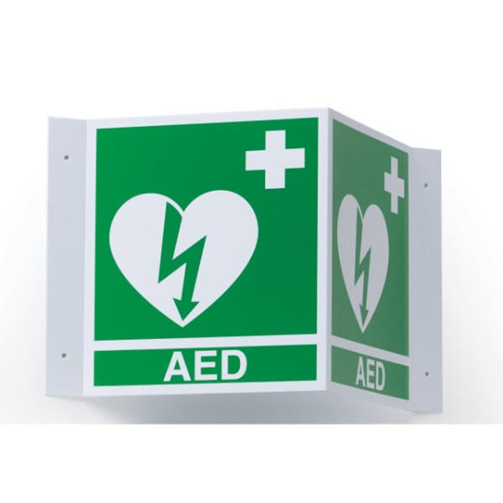 Ilcor 'AED HERE' 3D Wall Sign