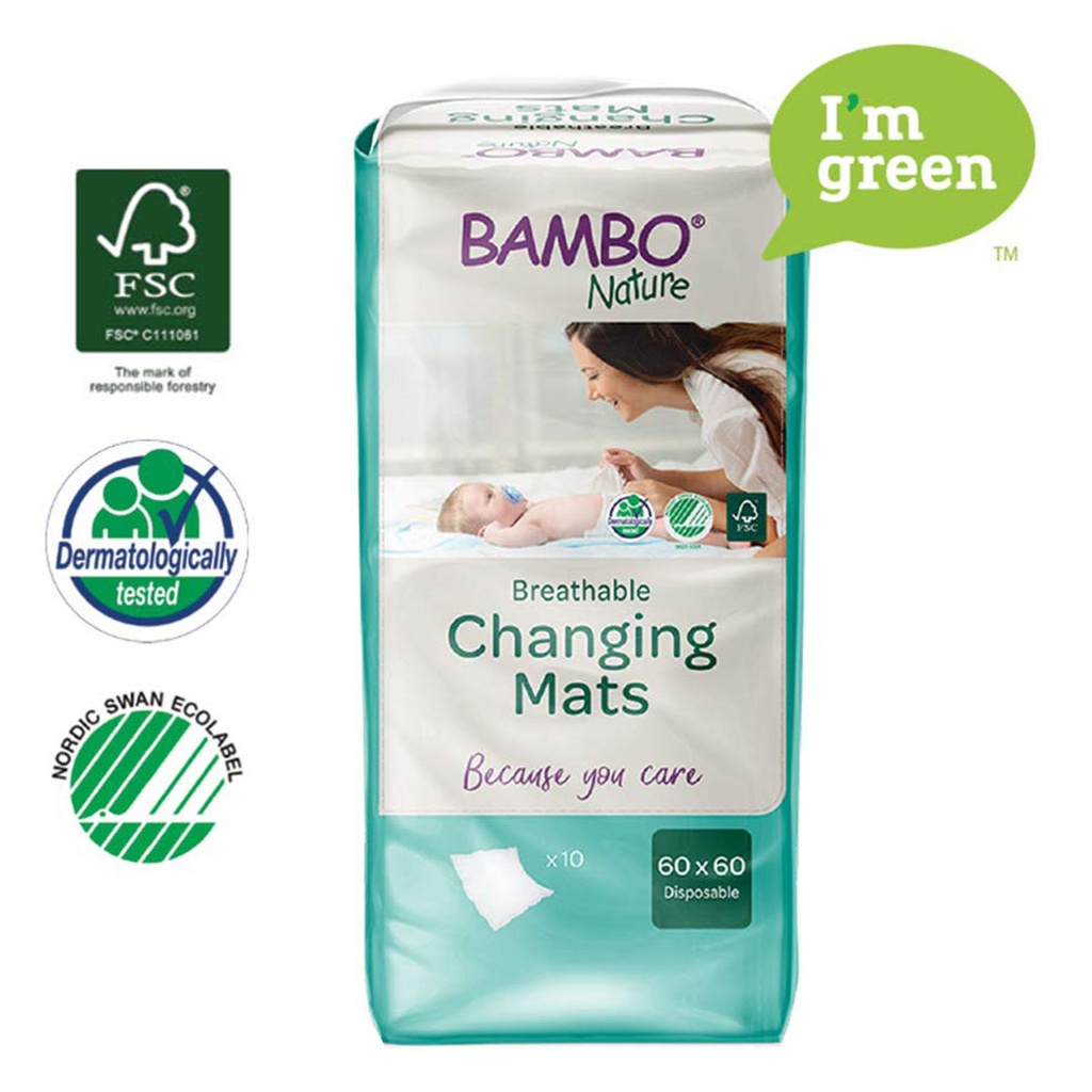 Bambo Nature Changing Mat, 10 / Bag