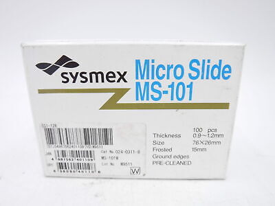 Microscope slides MS-101W for SP-50, 100 / Box