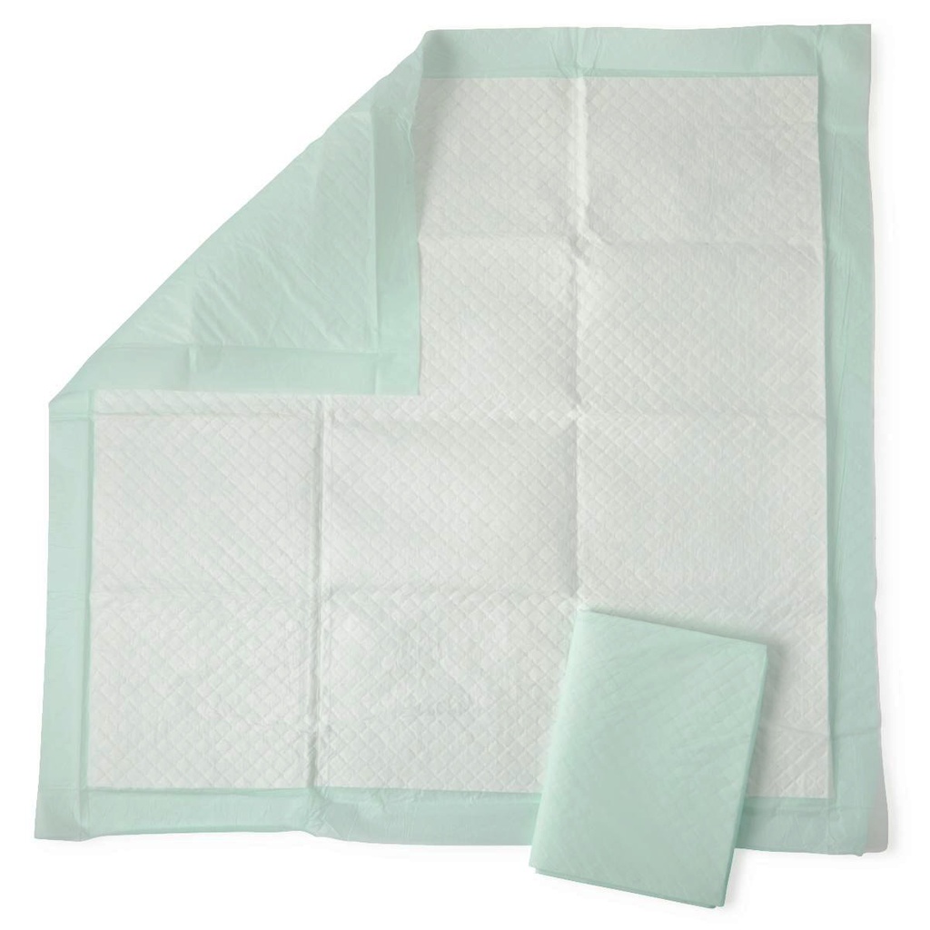 Medline Deluxe Fluff and Polymer Underpads, Quilted, 36" x 36" (5/Bag)