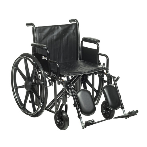 [STD24ECDFA-SF] Bariatric Sentra EC Heavy-Duty Wheelchair 24"