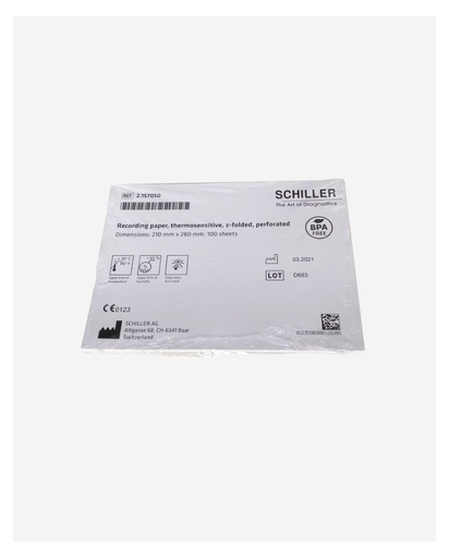 [2.157050] Schiller ECG Thermal Chart Paper (AT102/AT102+/AT102-G2), 1 PACK