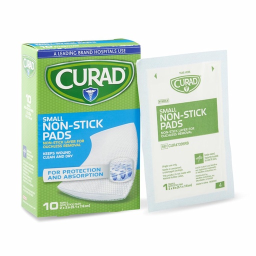 [CUR47395RB] CURAD Sterile Nonstick Pads, 2" x 3",  10/Box