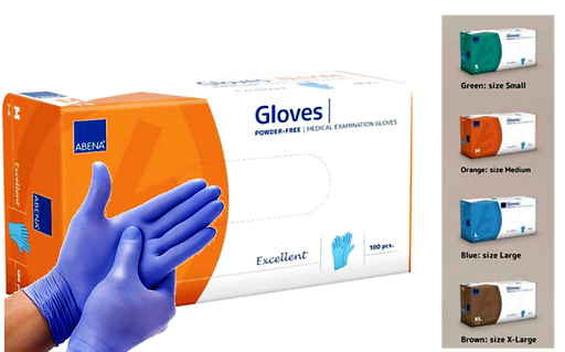 [290624] XL Abena Nitrile Medical Examination Gloves (EXTRA LARGE)