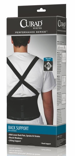 [ORT222002XLD] CURAD Back Support with Suspenders