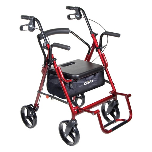 [795BK] Duet Rollator/Transport Chair, 8" Casters