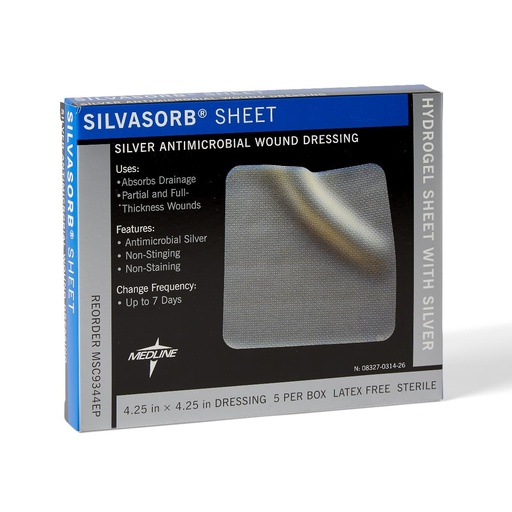 [MSC9344EP] SilvaSorb Silver Antimicrobial Wound Dressing, Educational Packaging