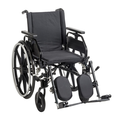 [K320DFA-ELR] Cruiser III 20", Flip Back Detachable Full Arm, Elevating Leg Rest