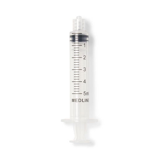 [SYR105010] Medline Syringe, Luer Lock, 5ML, 100 / Box