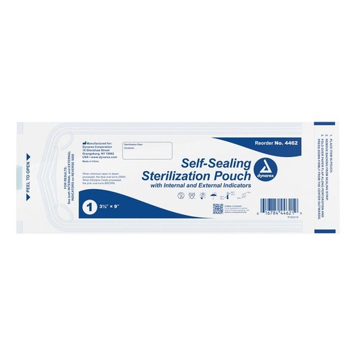 [4462] Dynarex Sterilization Pouches 3.5" X 9"